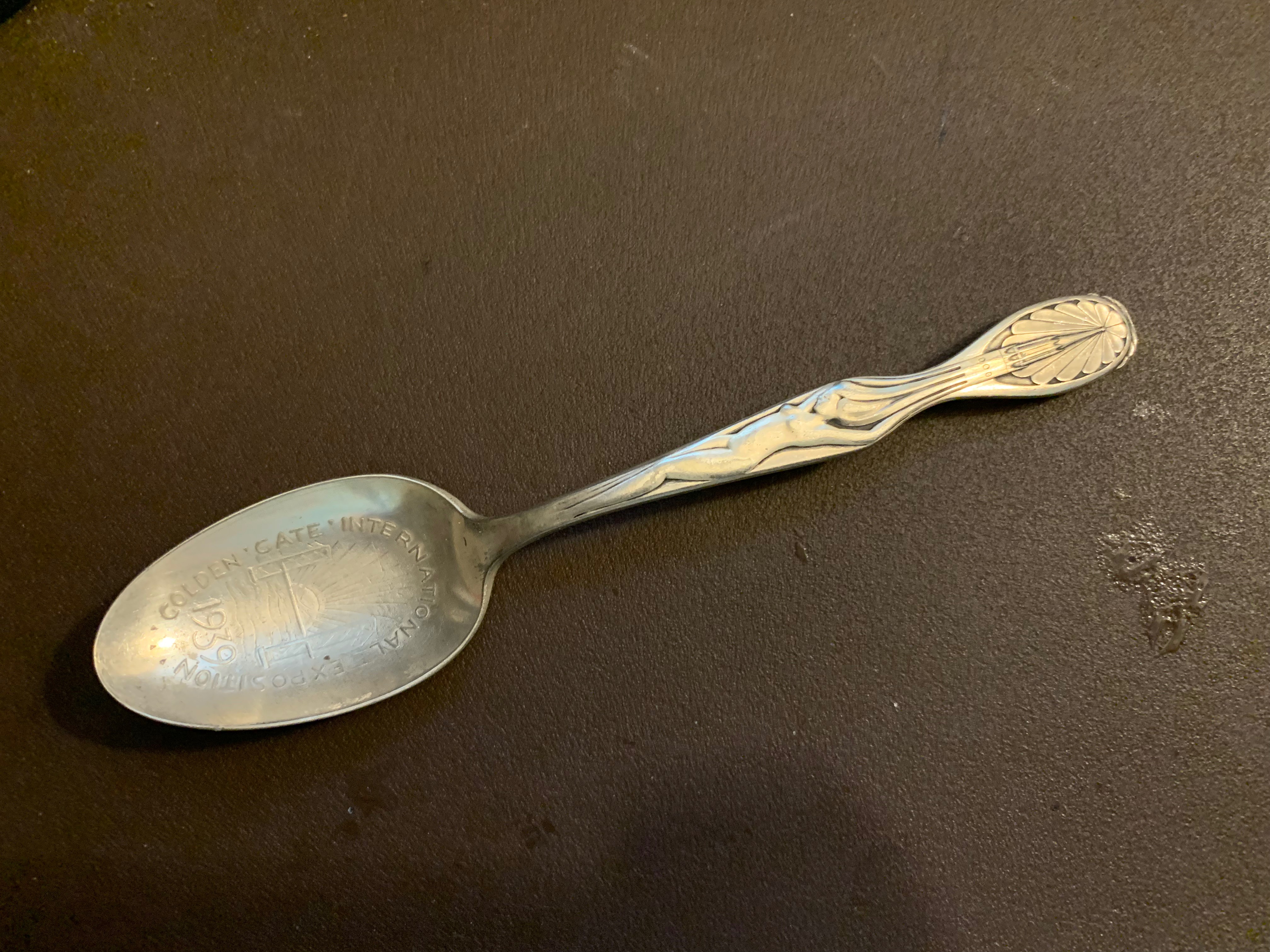 1939 Golden Gate International Exposition Official Souvenir Spoon by the Wm. Rogers Mfg. Co.