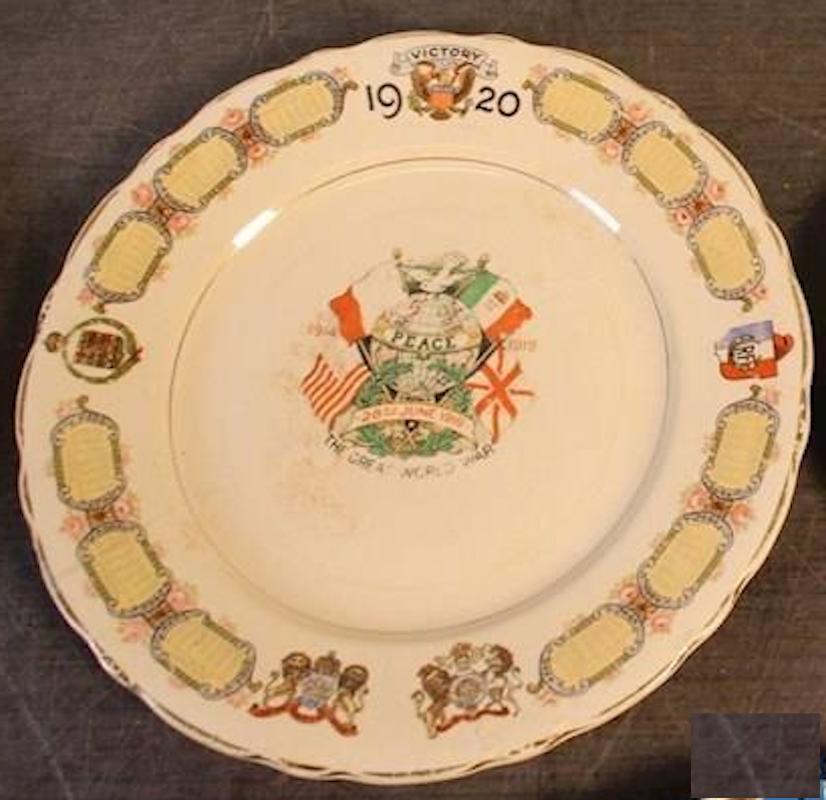 1920 WWI Victory Peace Calendar Plate (8\